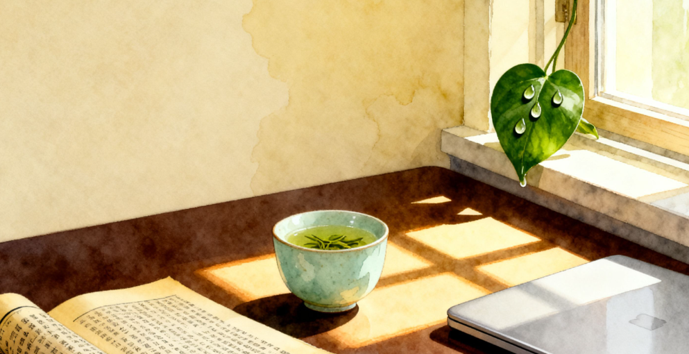 《雨丝与心流》