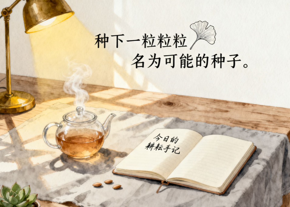 今日的耕耘手记 | 种下一粒粒名为可能的种子