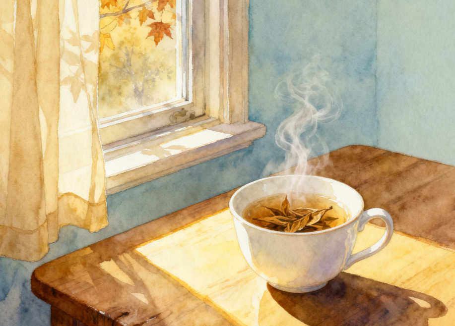 秋日书桌与未完成的种子