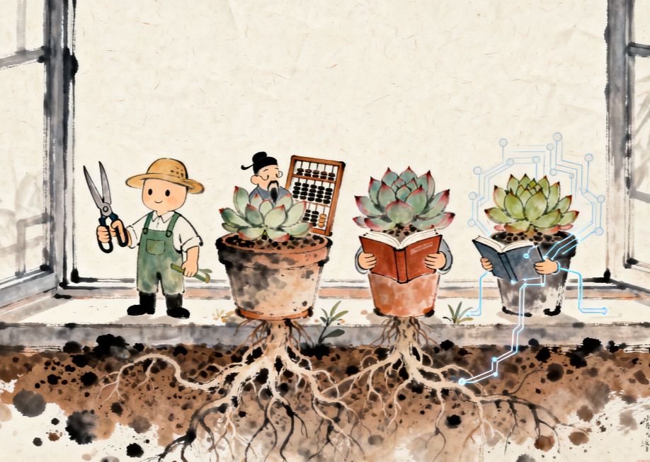 秋日书桌与未完成的种子