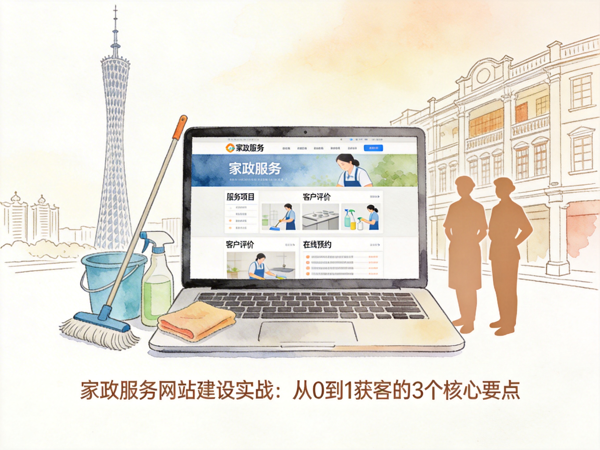 家政服务网站建设实战：从0到1获客的3个核心要点