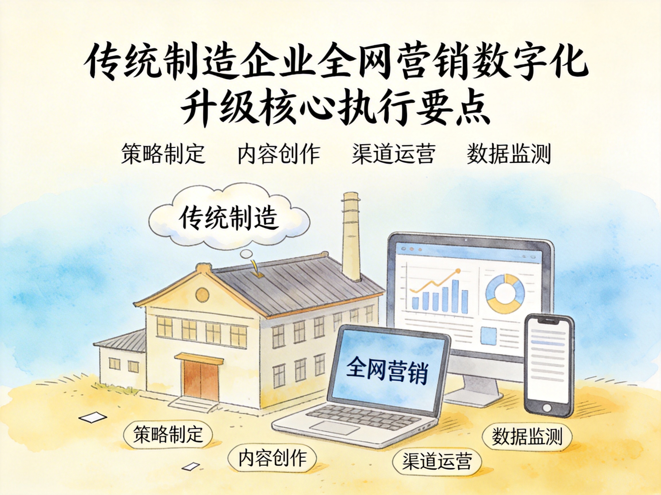 传统制造企业如何通过全网营销实现数字化升级