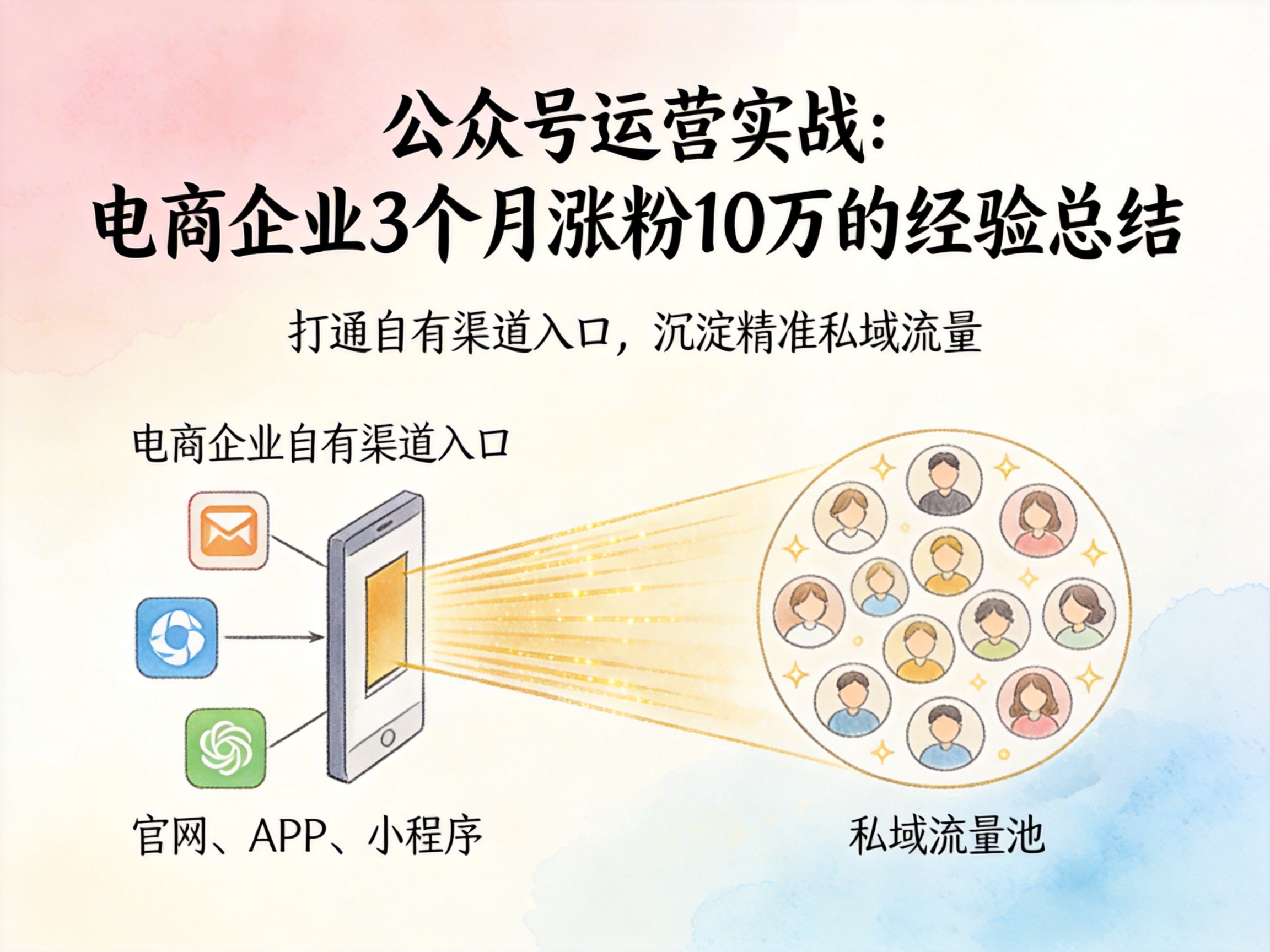 公众号运营实战：电商企业3个月涨粉10万的经验总结