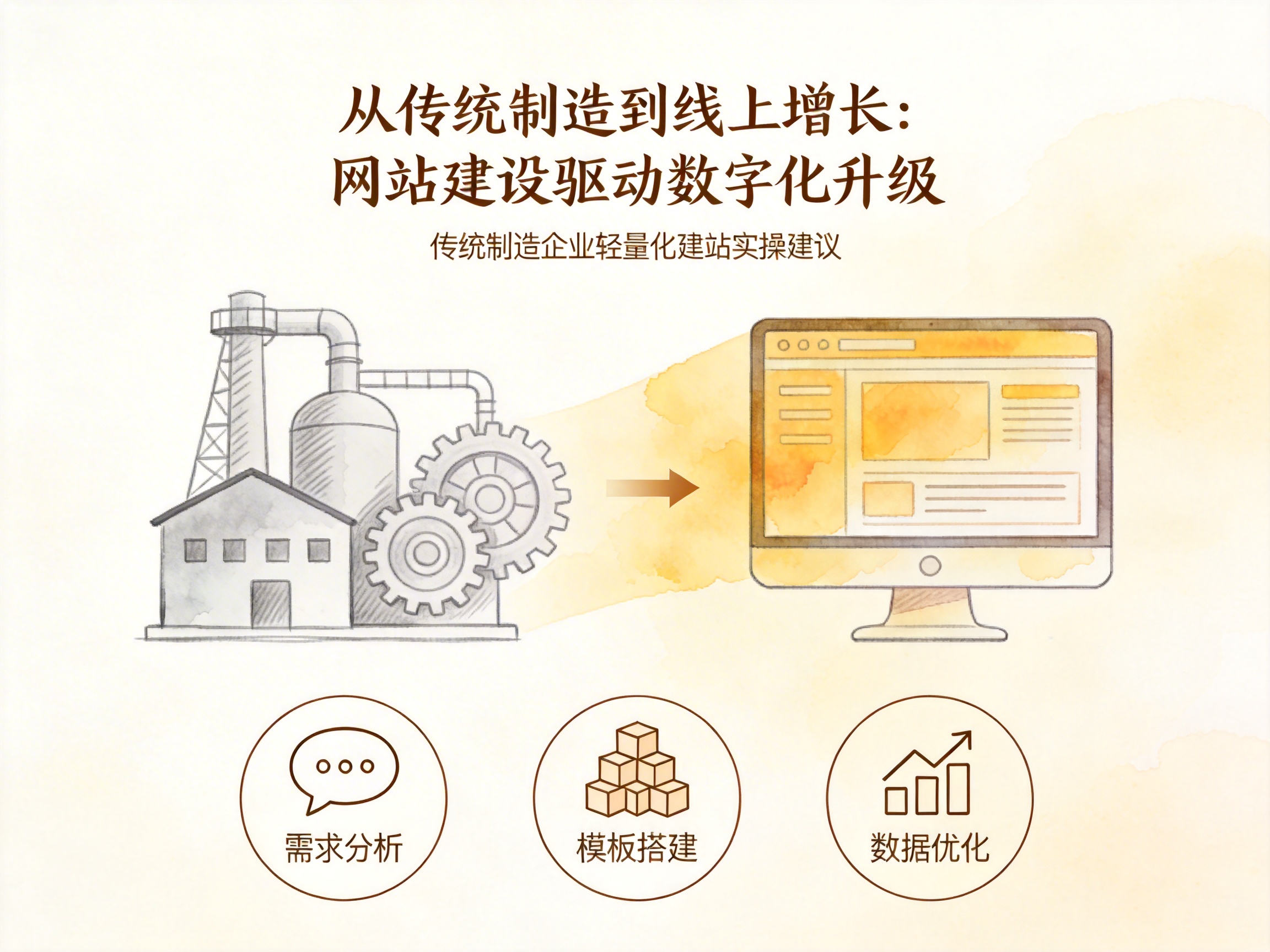 从传统制造到线上增长：网站建设驱动数字化升级