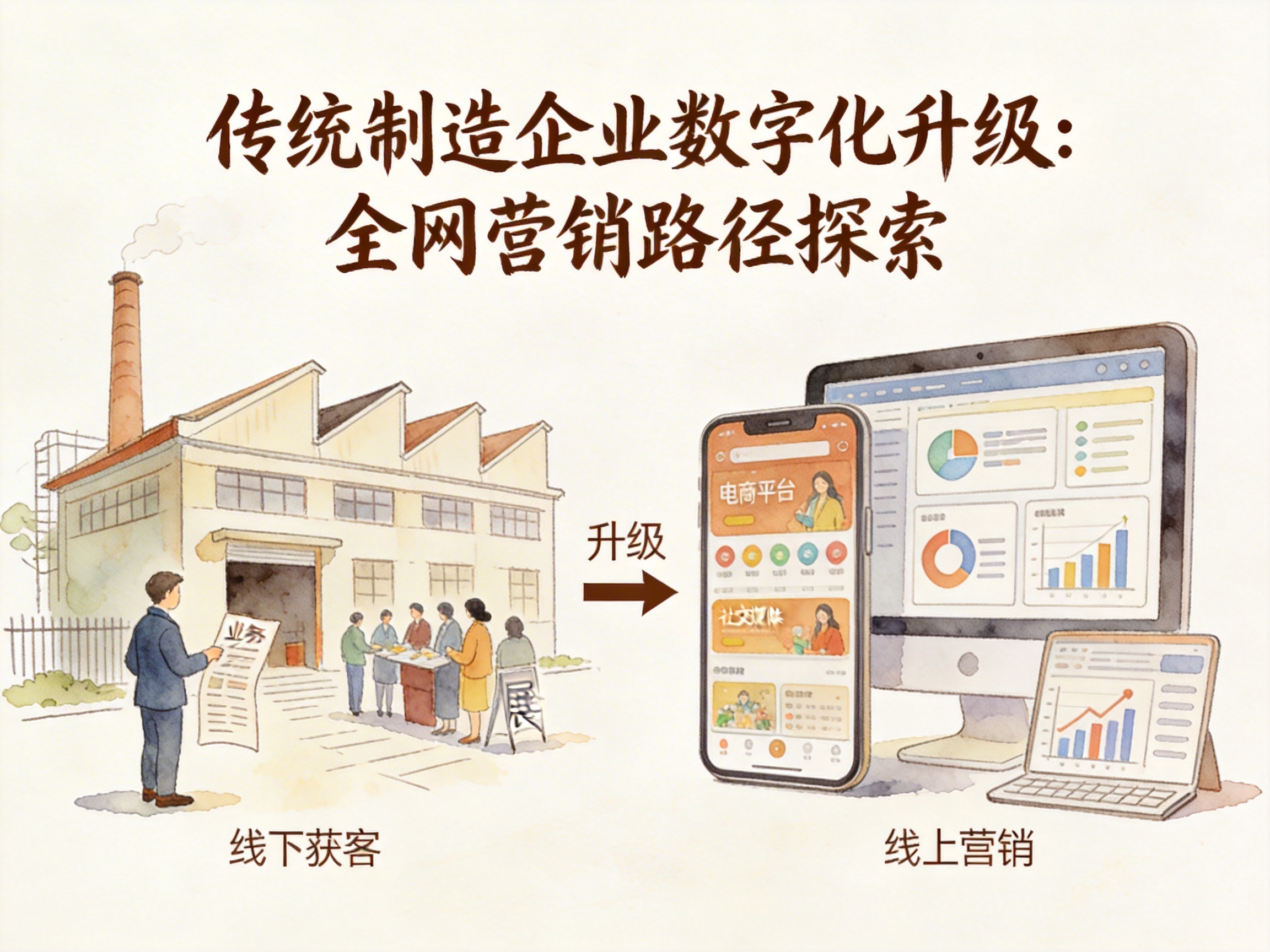 传统制造企业如何通过全网营销实现数字化升级