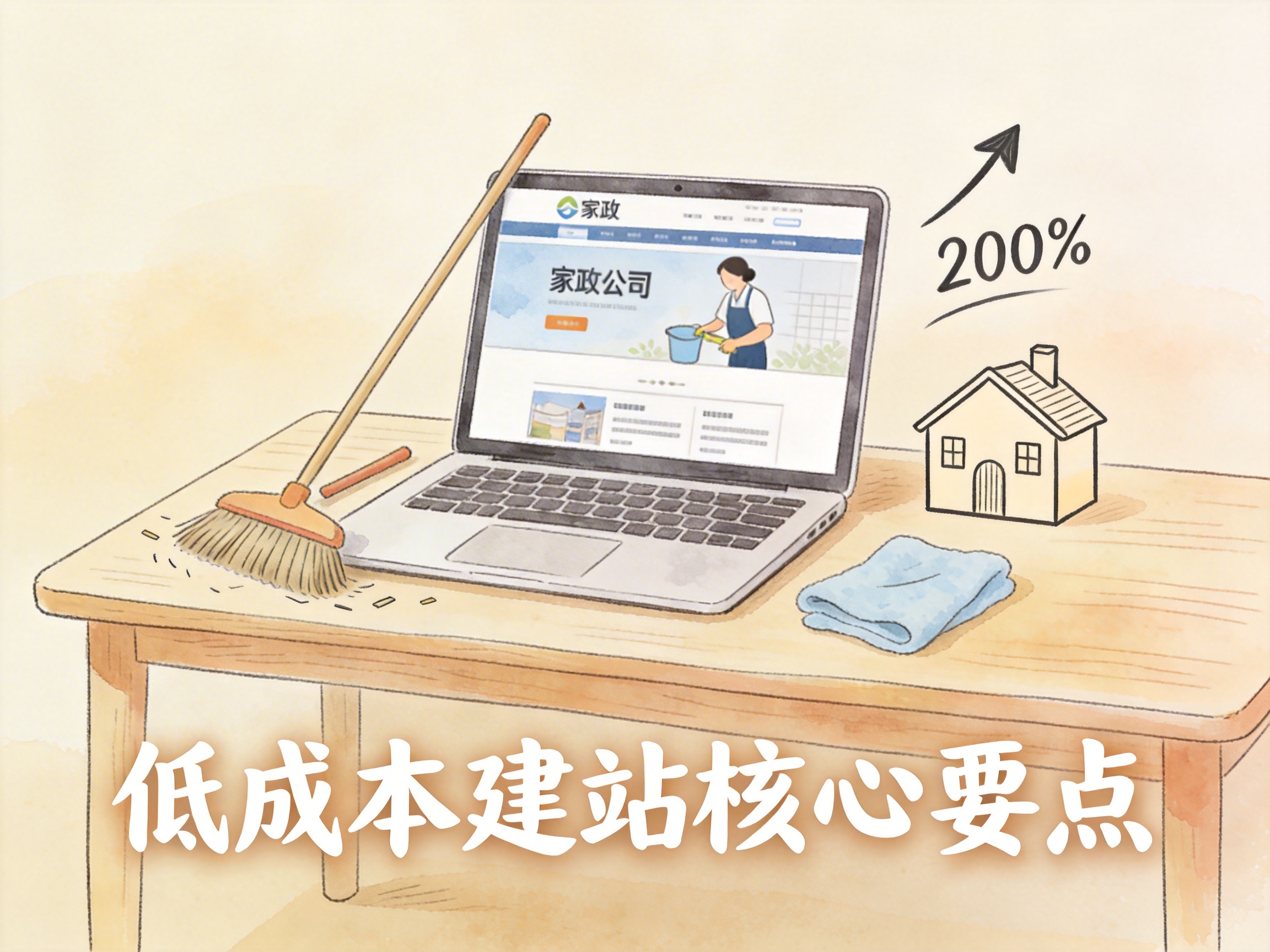 本地家政公司网站建设实战：3个月获客增长200%