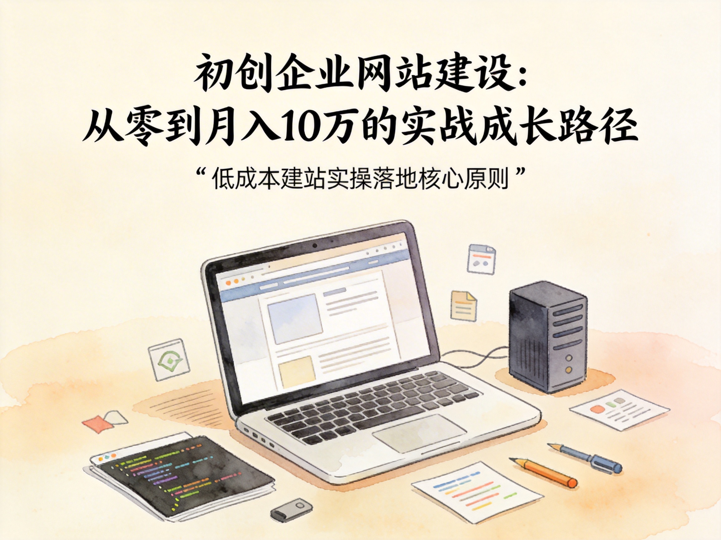 初创企业网站建设：从零到月入10万的实战成长路径 - 配图3