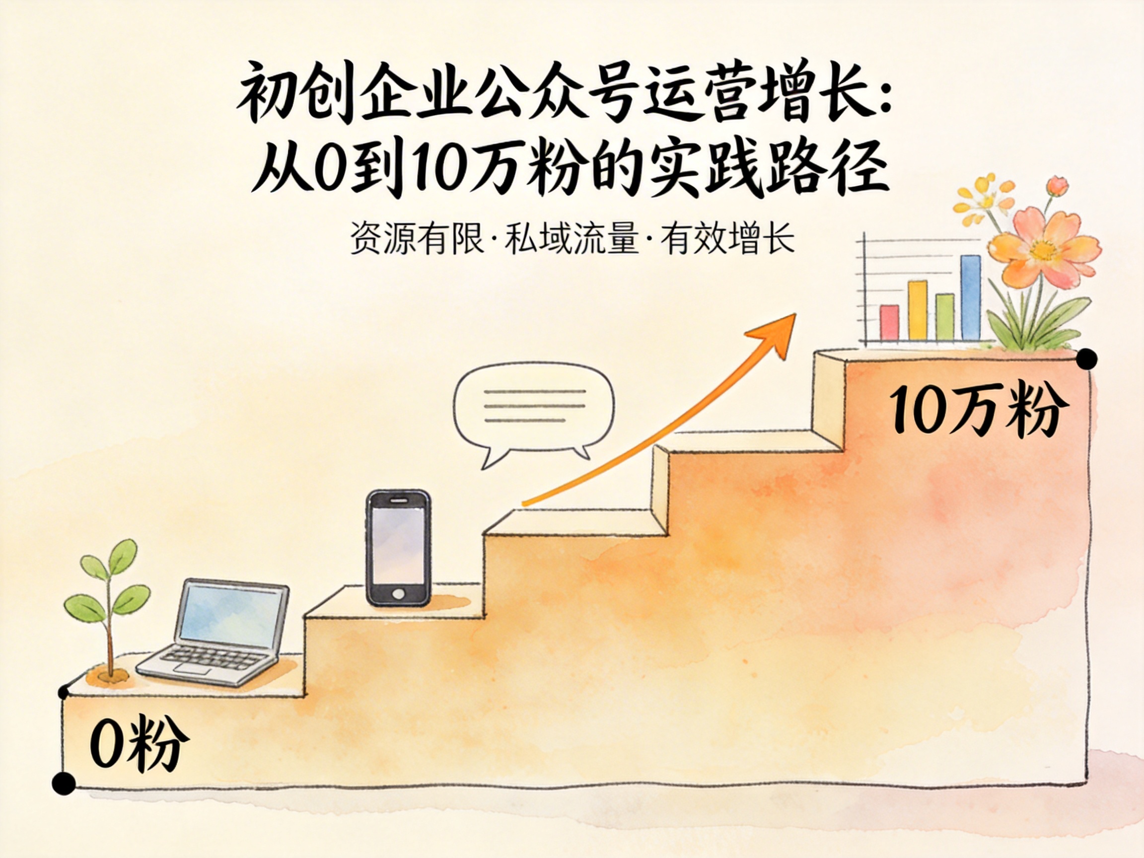 初创企业公众号运营增长：从0到10万粉的实践路径