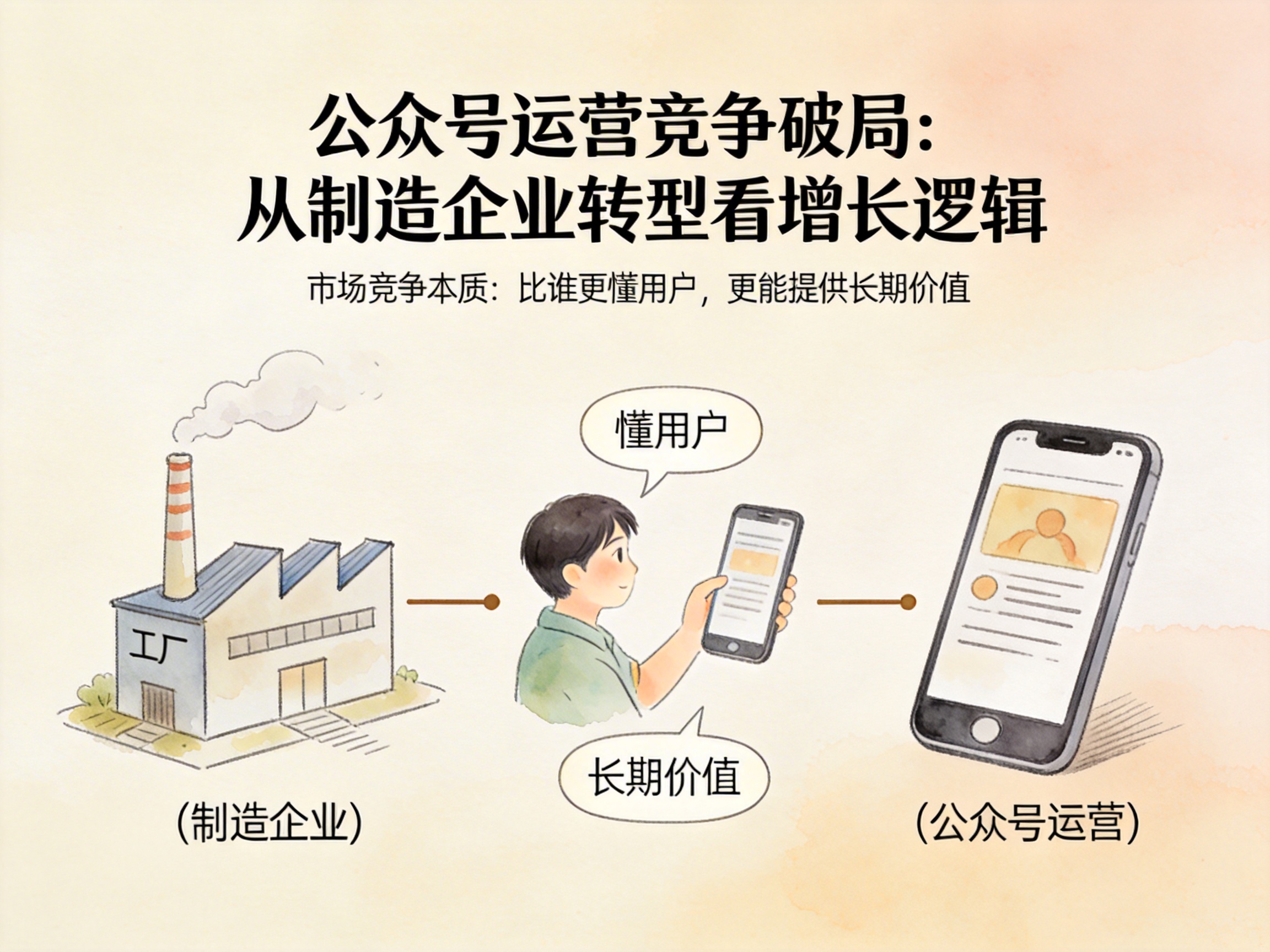 公众号运营竞争破局：从制造企业转型看增长逻辑