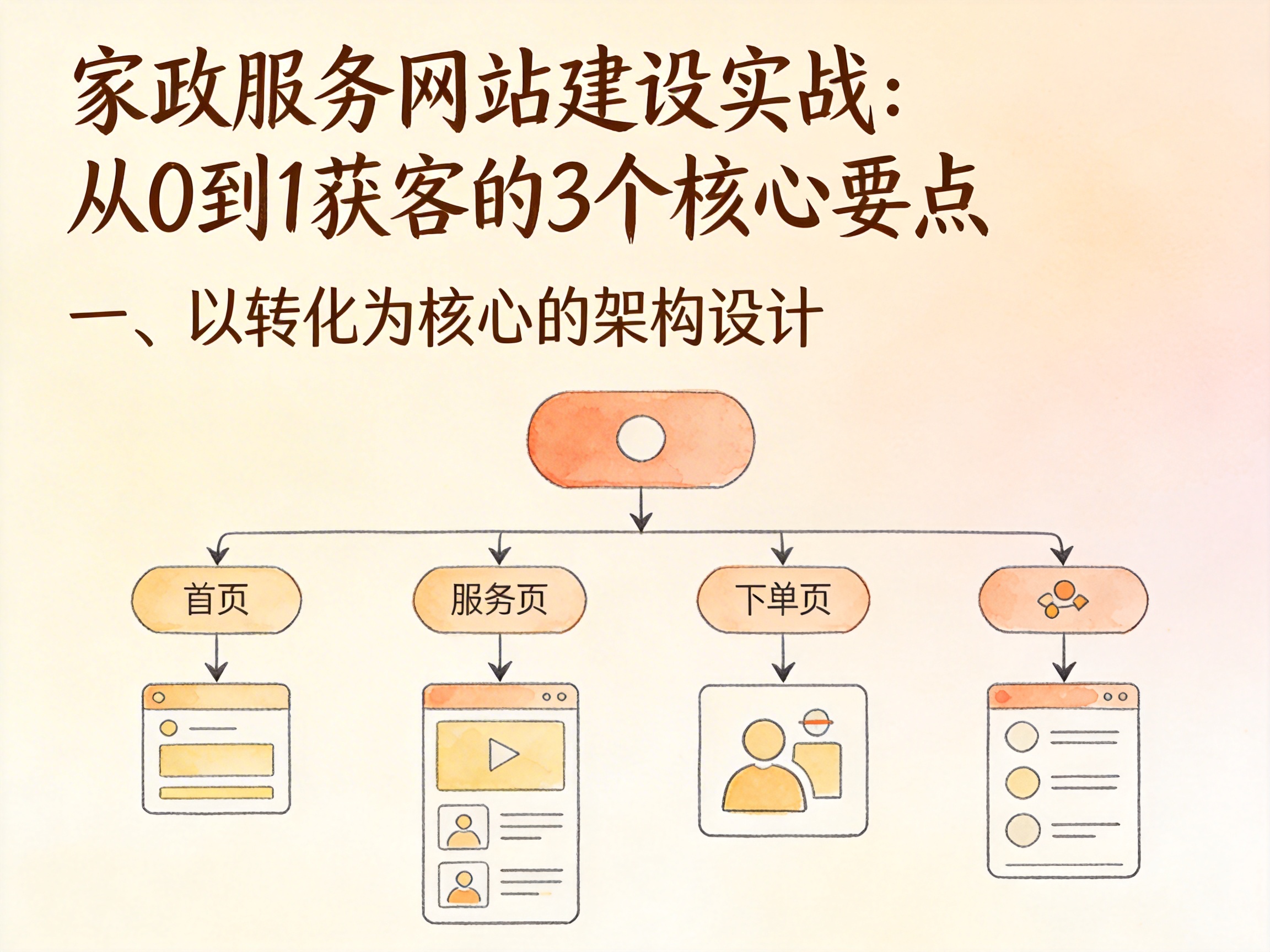 家政服务网站建设实战：从0到1获客的3个核心要点