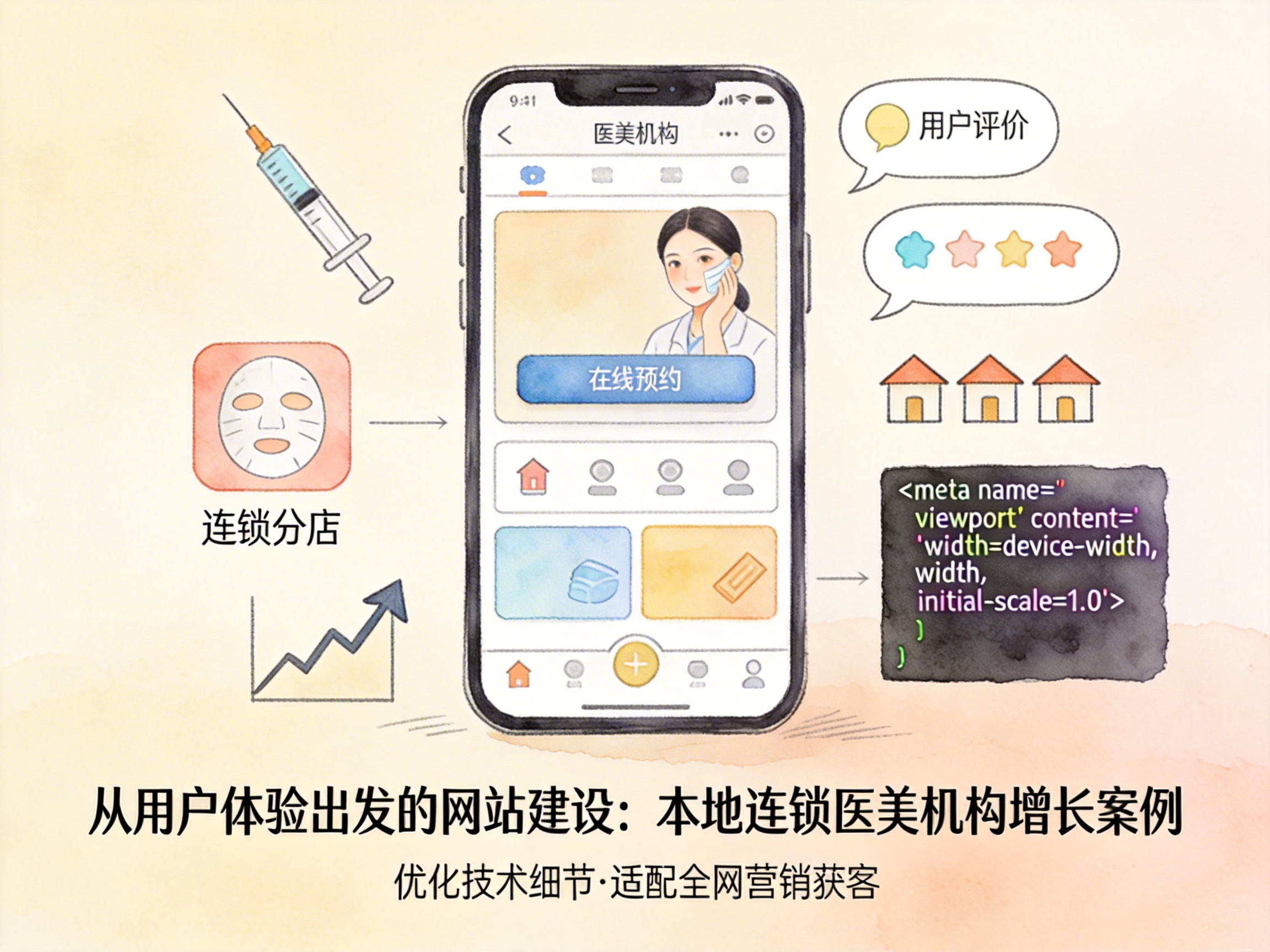 从用户体验出发的网站建设：本地连锁医美机构增长案例