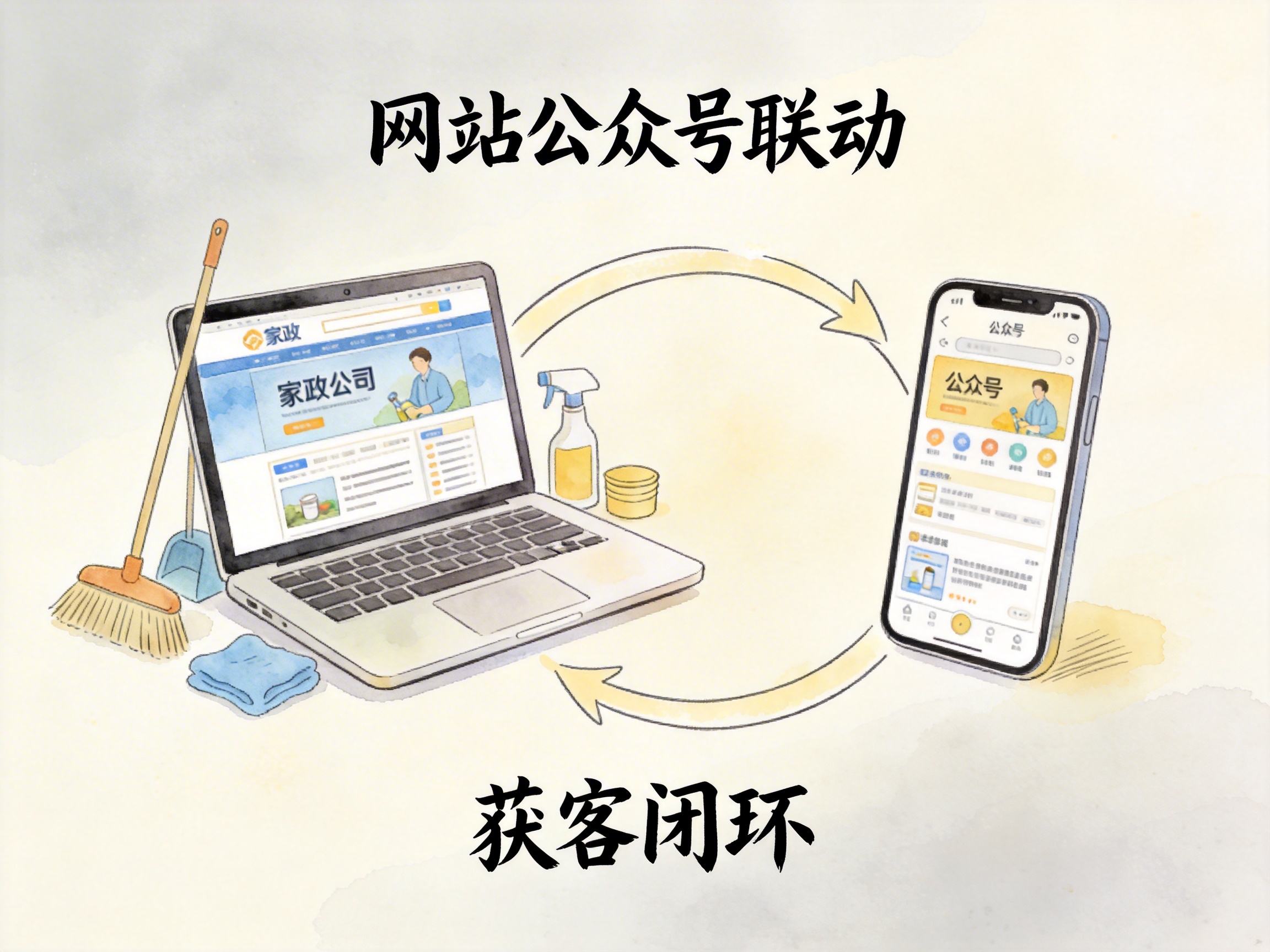 本地家政公司网站建设实战：3个月获客增长200%