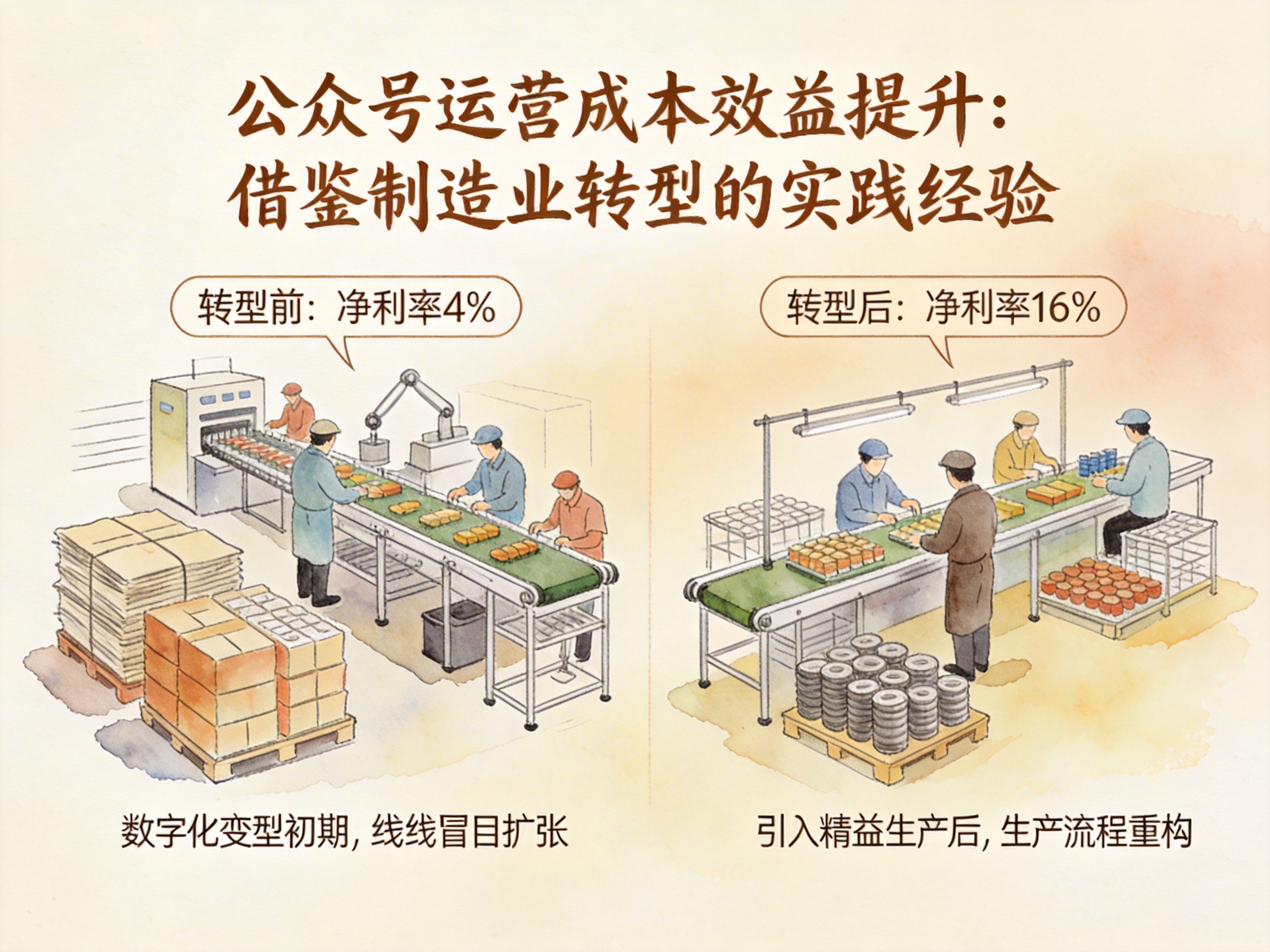 公众号运营成本效益提升：借鉴制造业转型的实践经验 - 配图4