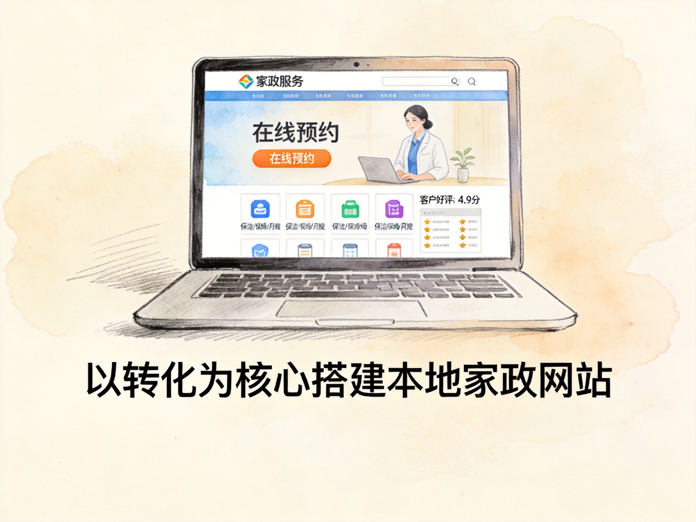 本地家政公司网站建设实战：3个月获客增长200%