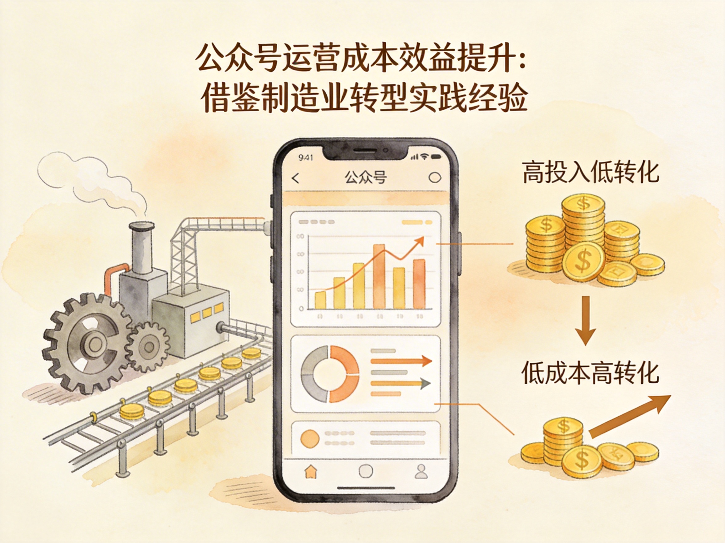 公众号运营成本效益提升：借鉴制造业转型的实践经验 - 配图3
