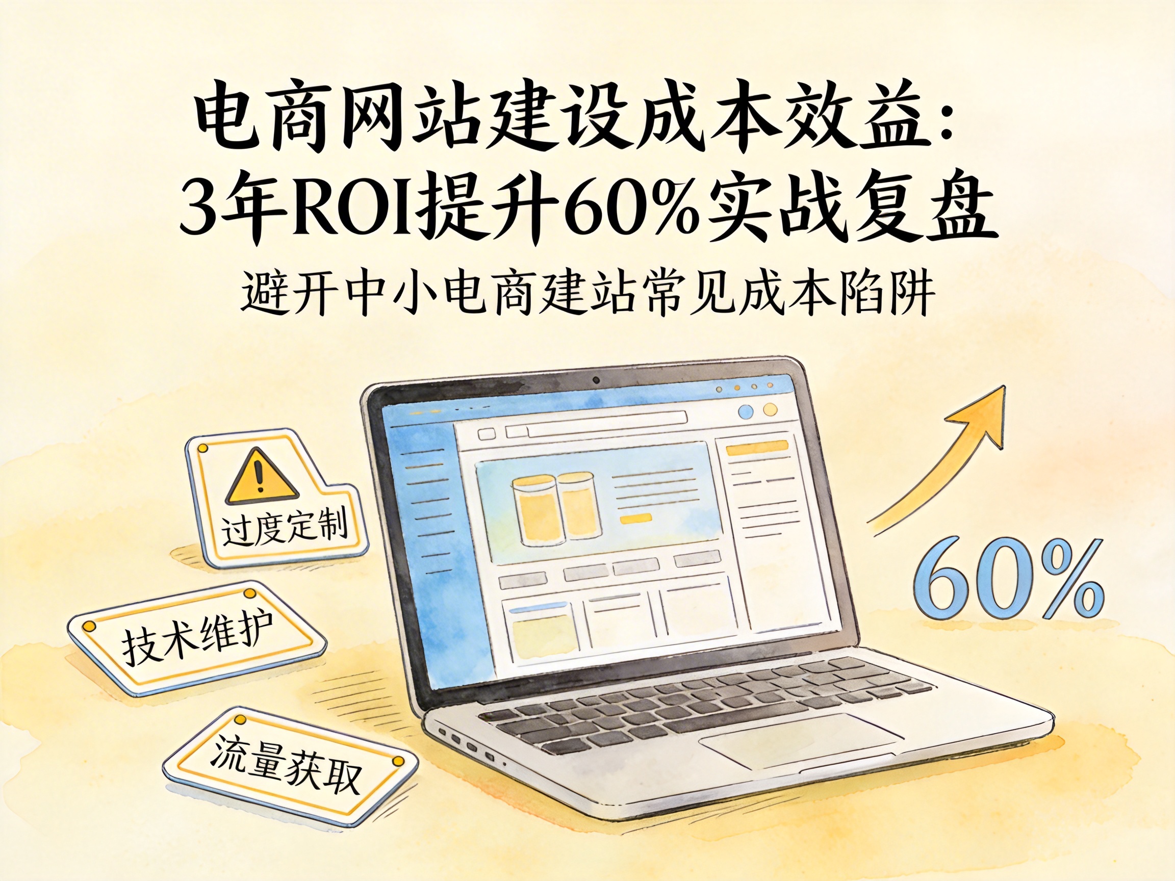 电商网站建设成本效益：3年ROI提升60%实战复盘 - 配图1