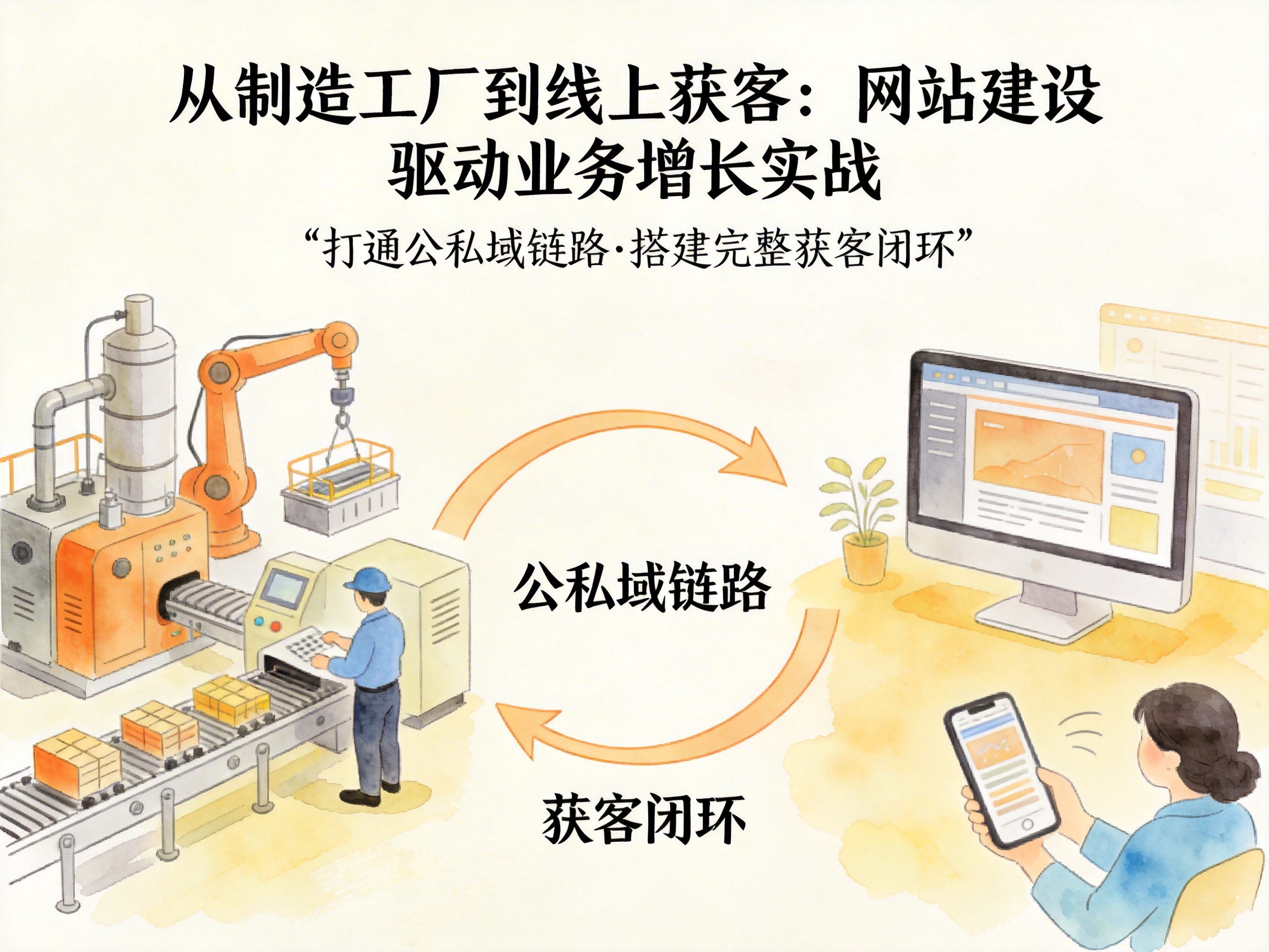 从制造工厂到线上获客：网站建设驱动业务增长实战 - 配图2