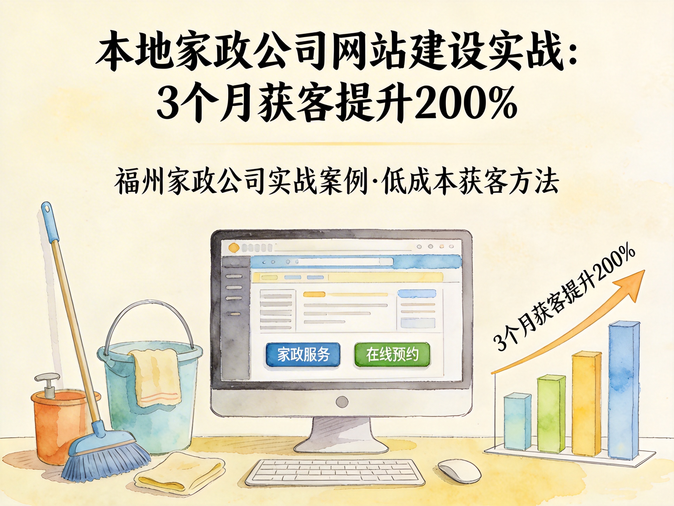 本地家政公司网站建设实战：3个月获客提升200% - 配图4