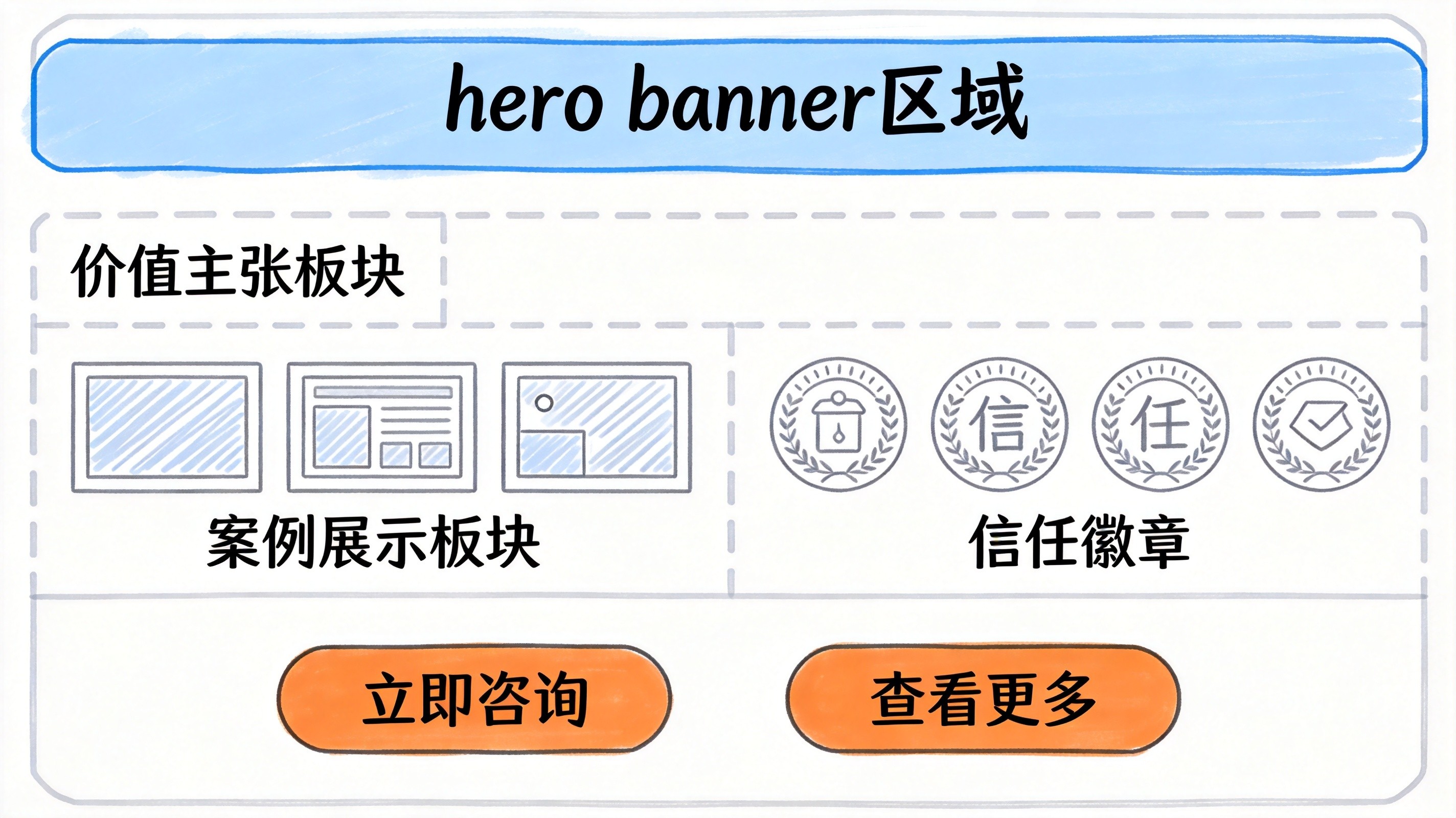 营销网站结构示意图