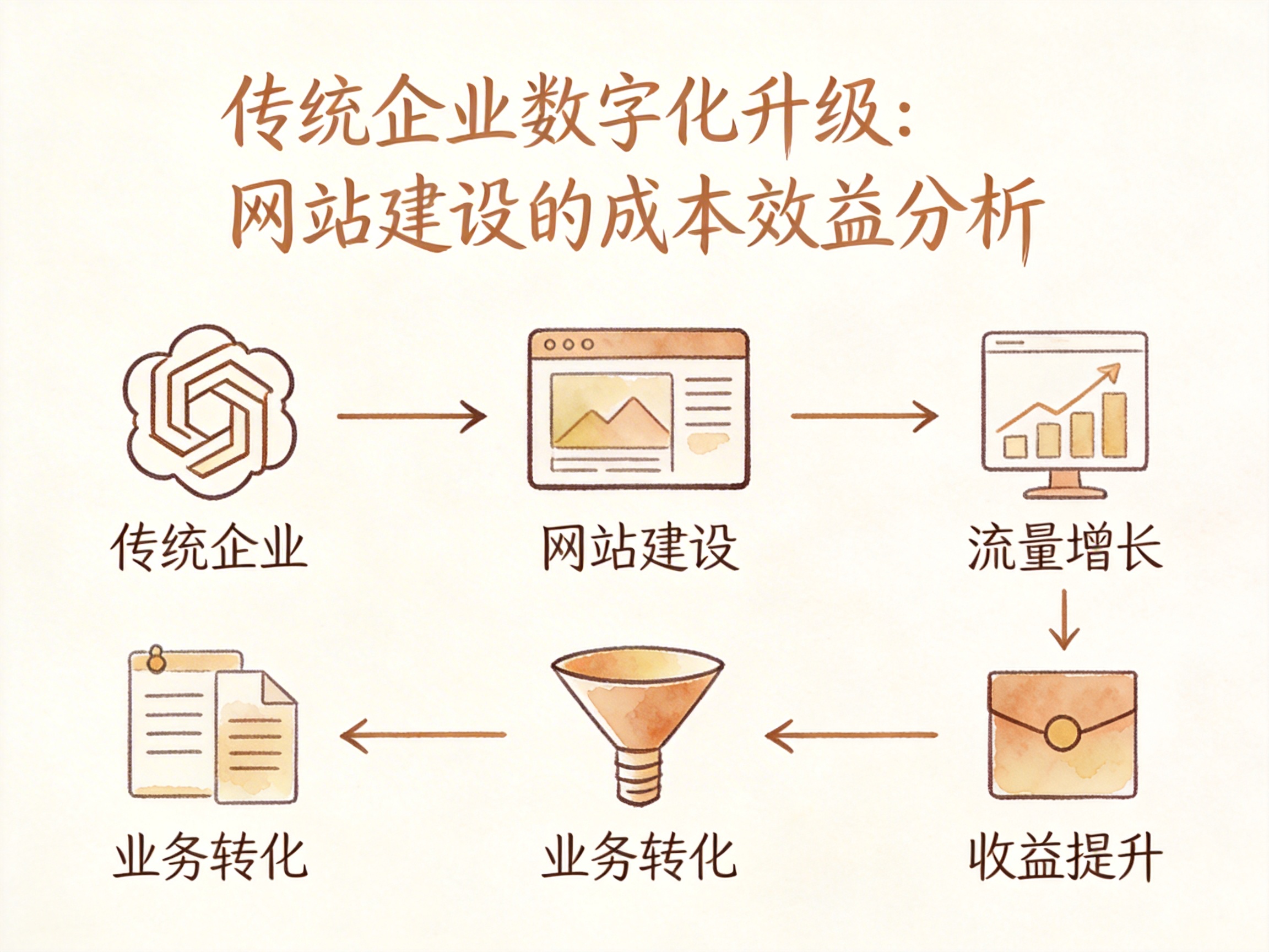 传统企业数字化升级：网站建设的成本效益分析 - 配图2
