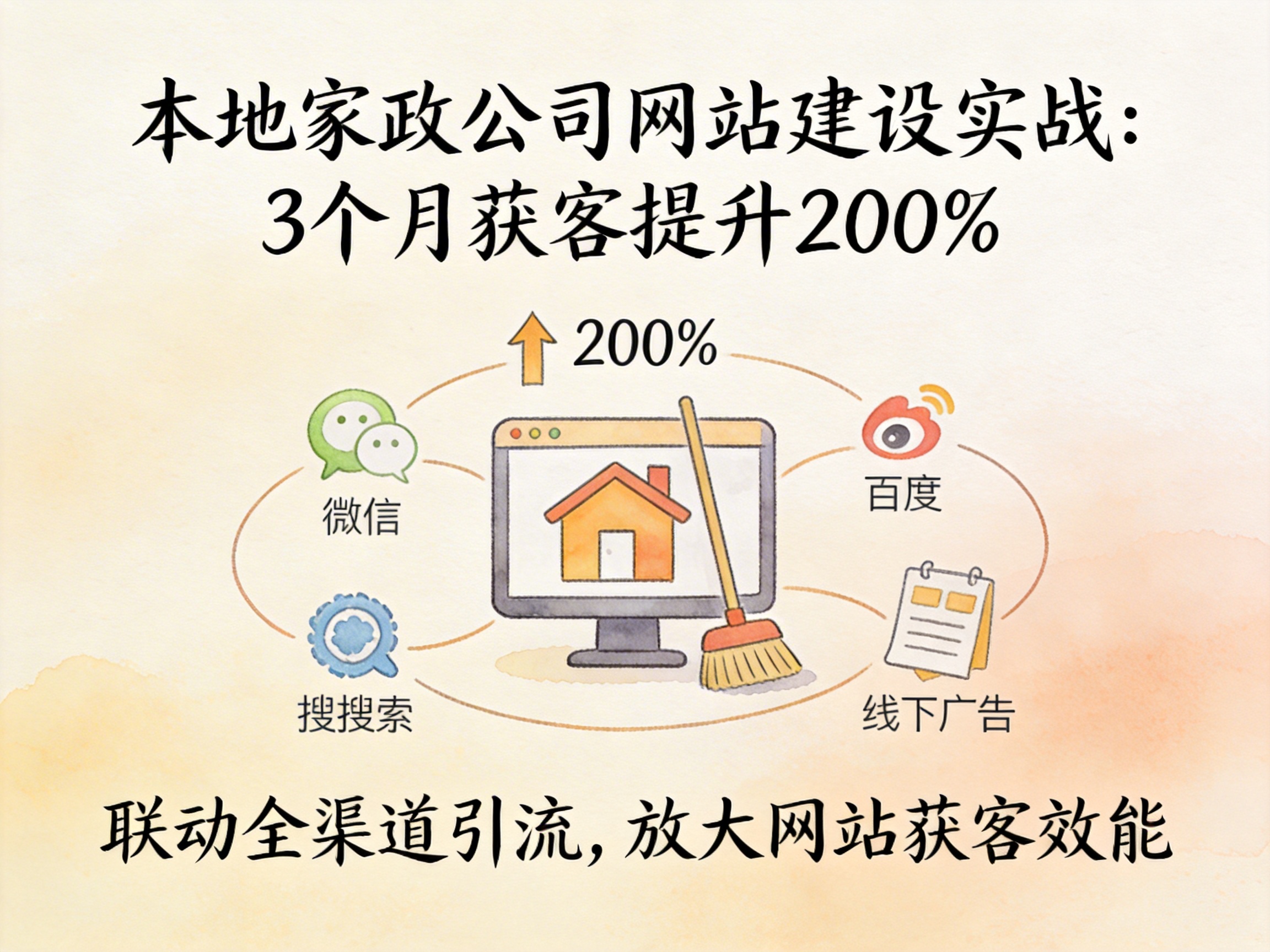 本地家政公司网站建设实战：3个月获客提升200% - 配图2