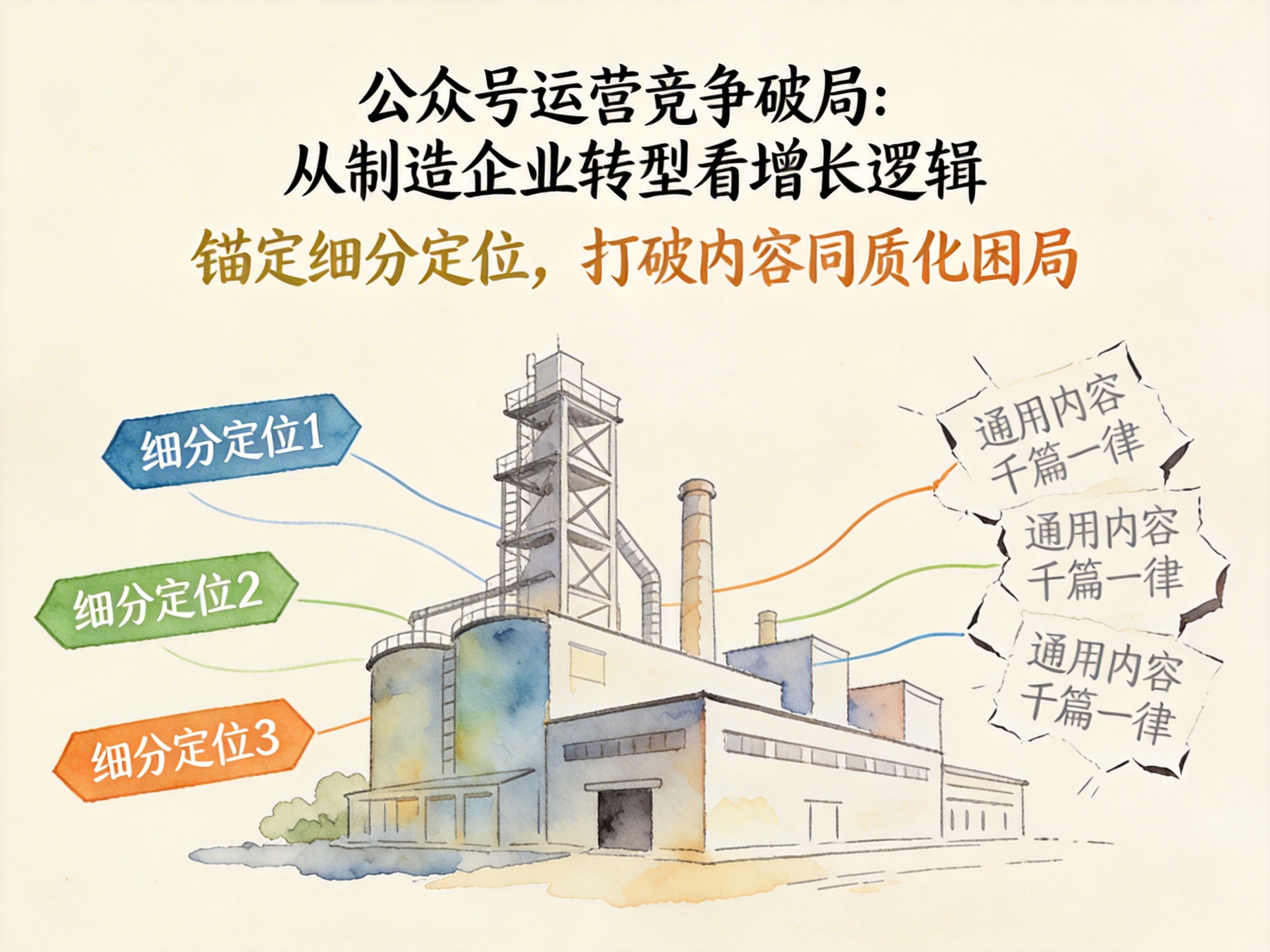 公众号运营竞争破局：从制造企业转型看增长逻辑