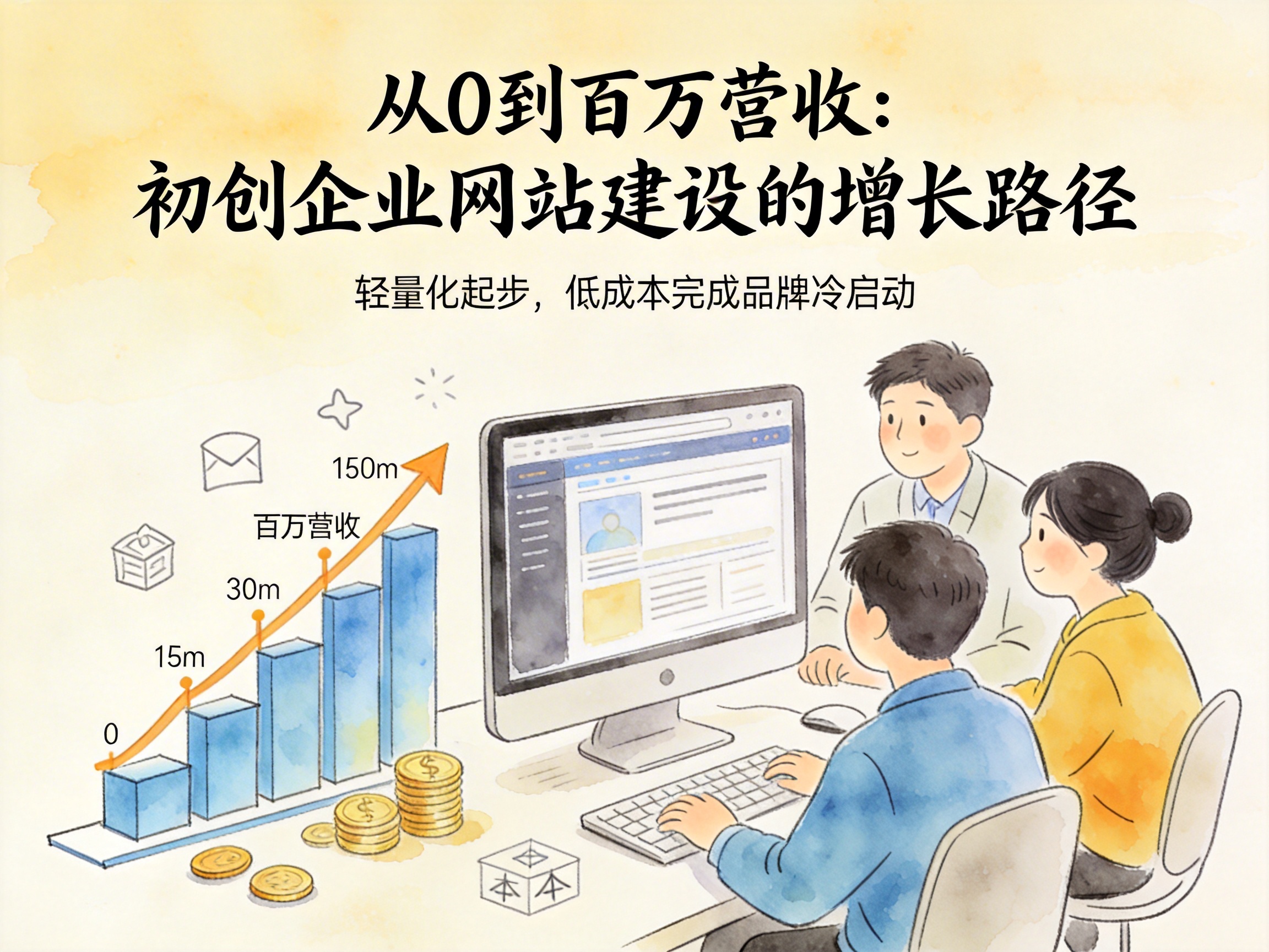 从0到百万营收：初创企业网站建设的增长路径 - 配图1