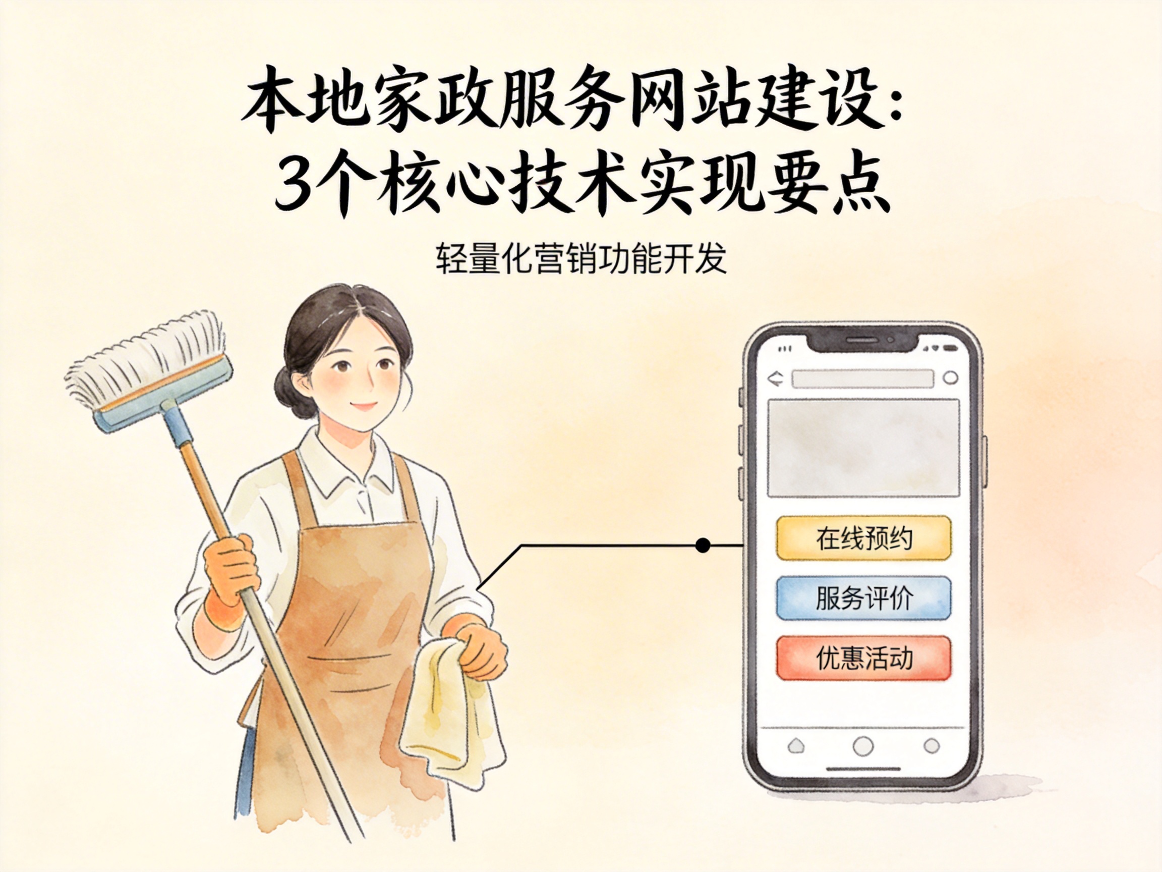 本地家政服务网站建设：3个核心技术实现要点