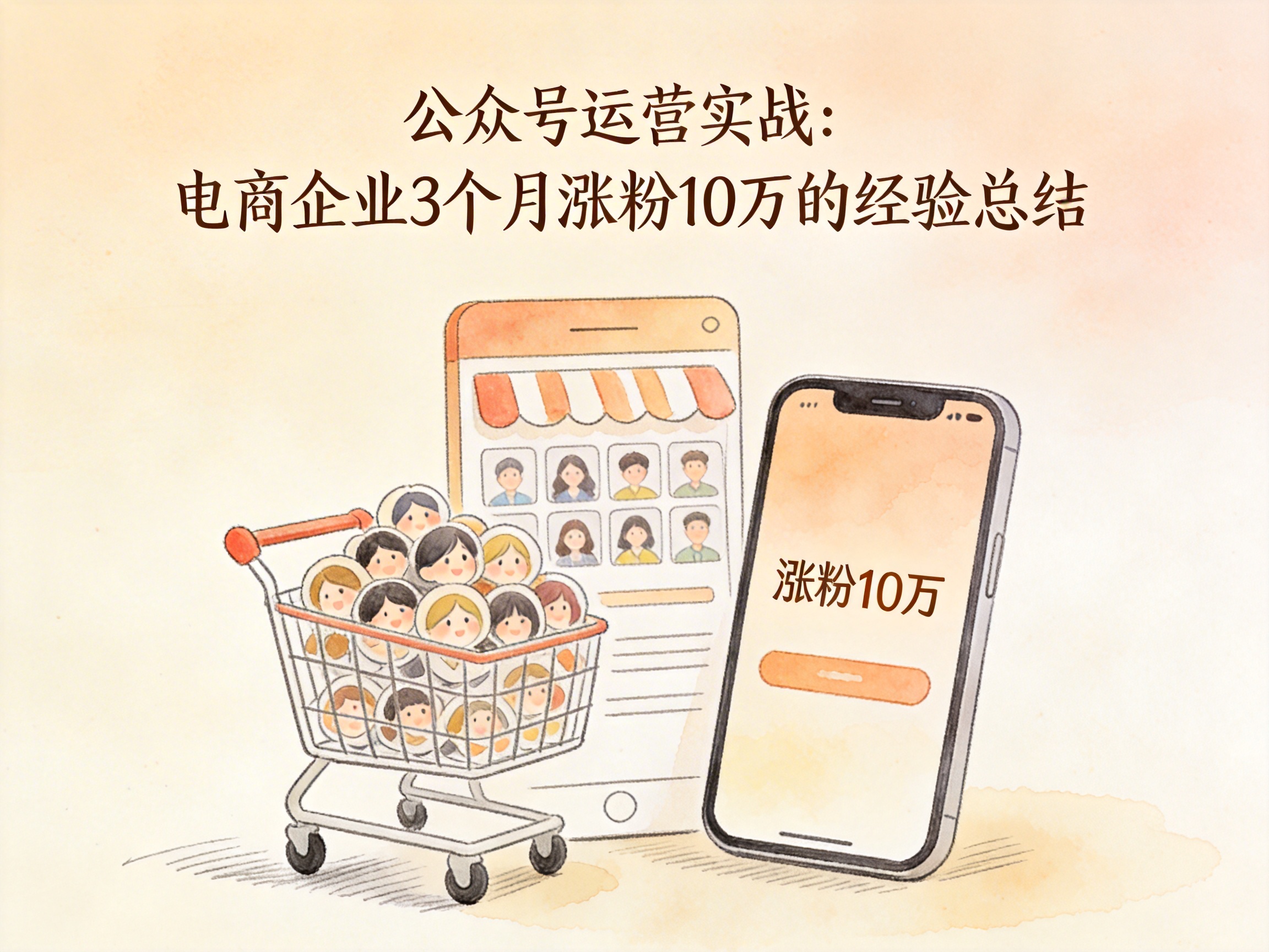 公众号运营实战：电商企业3个月涨粉10万的经验总结