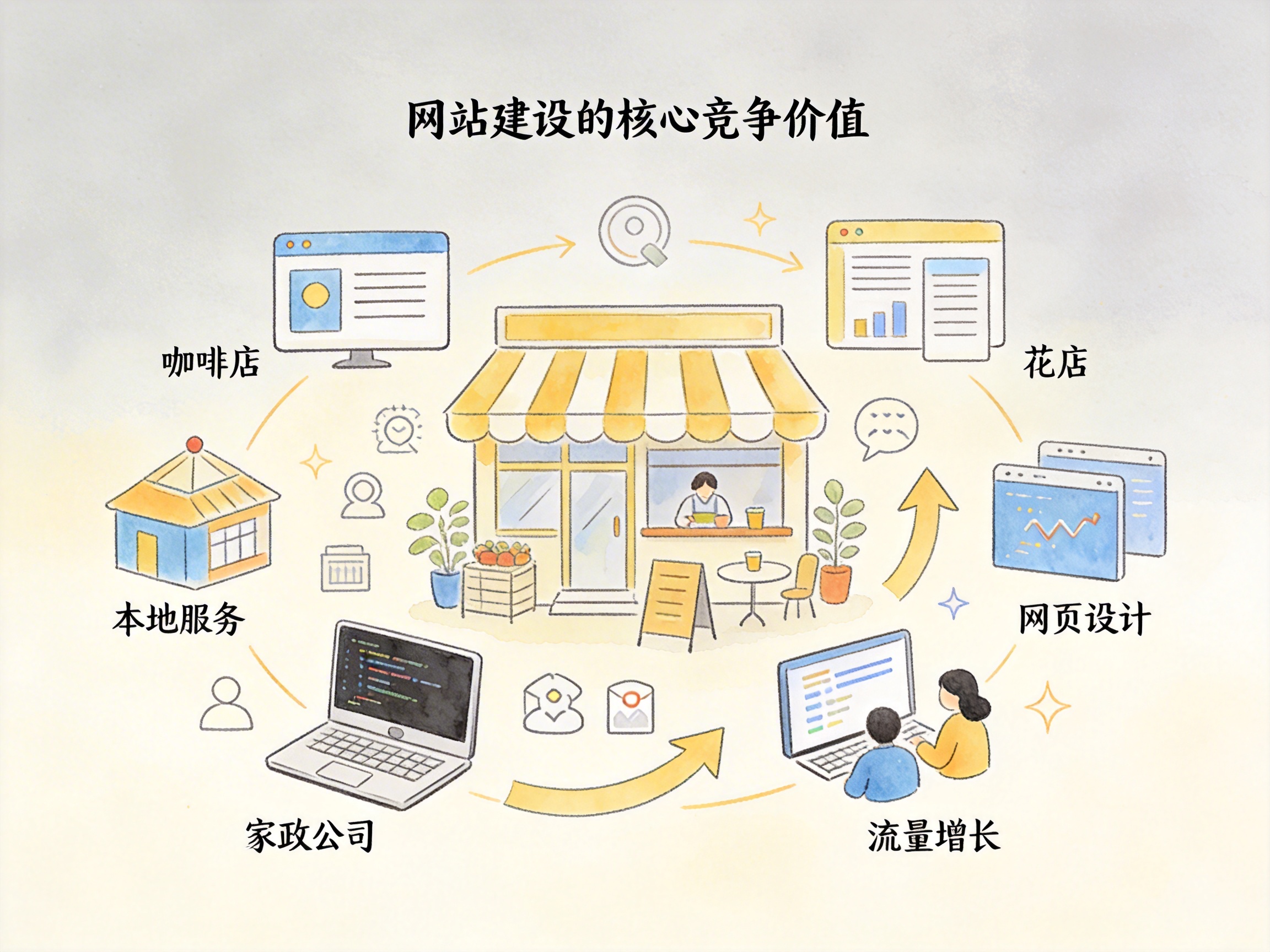 网站建设如何赋能本地服务企业突破市场竞争 - 配图1